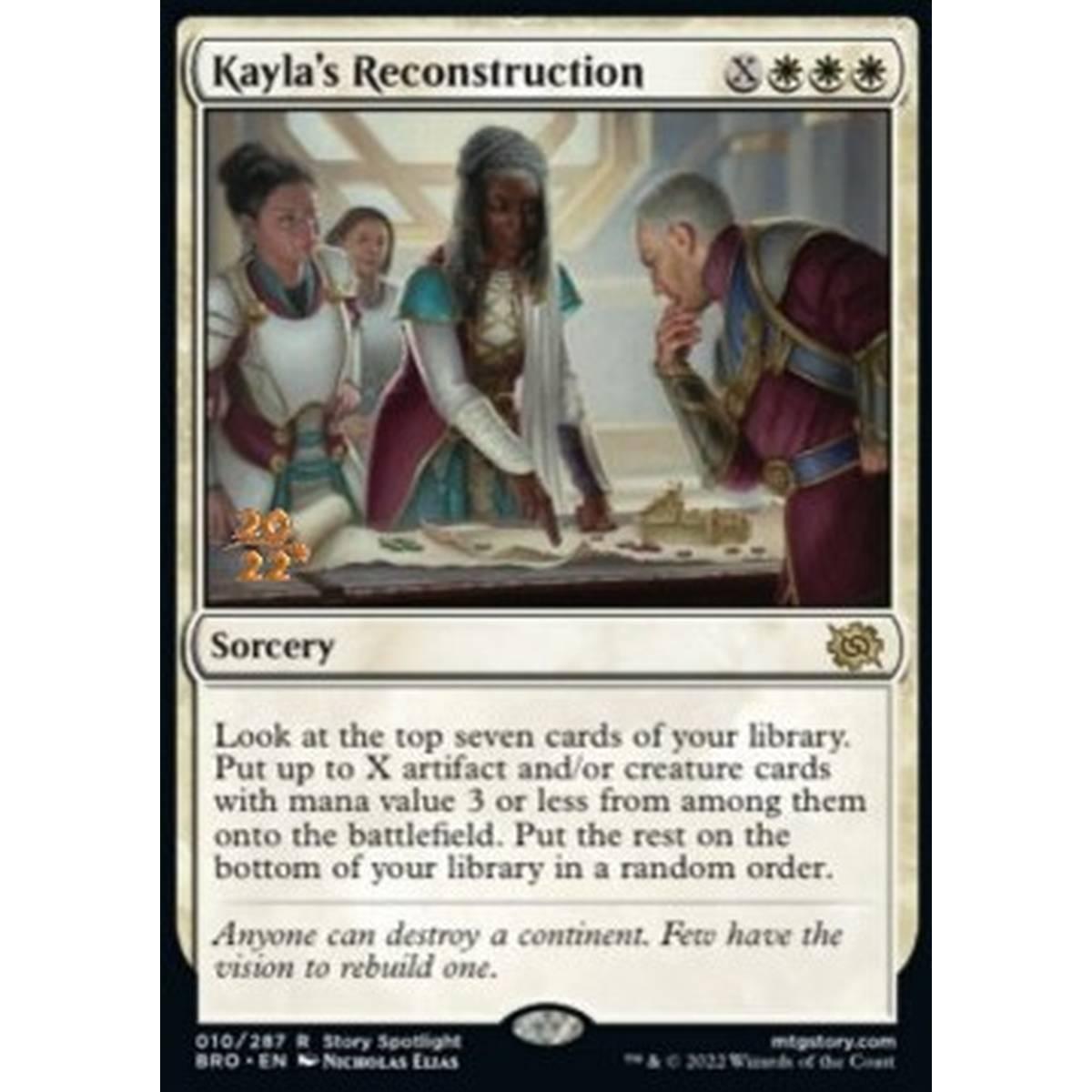 Kayla's Reconstruction (V.1) - Ricostruzione di Kayla (V.1) - [PBRO] [NM] [Foil]