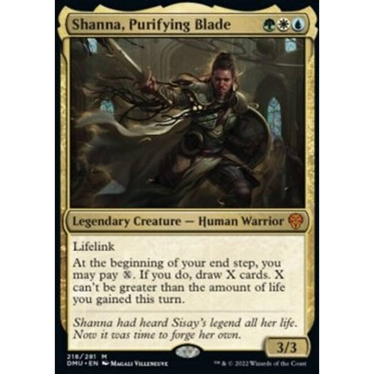 Shanna, Purifying Blade - Shanna, Lama Purificatrice - [DMU] [NM]