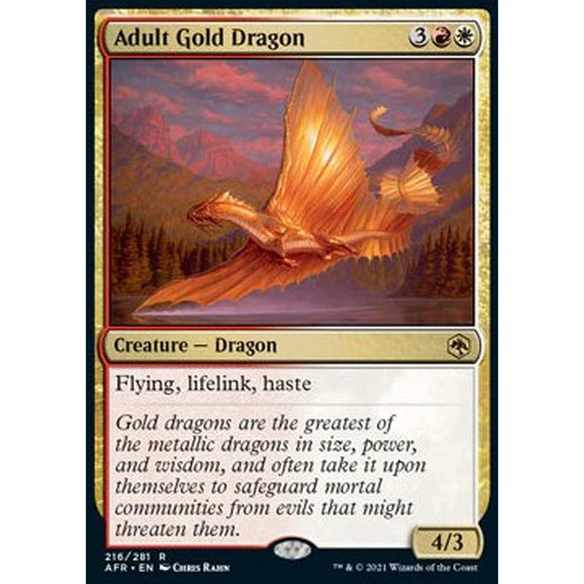 Adult Gold Dragon - Adult Gold Dragon - [AFR] [NM] [Foil]