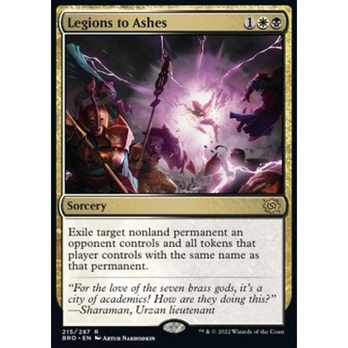 Legions to Ashes - Legioni in Cenere - [BRO] [NM]