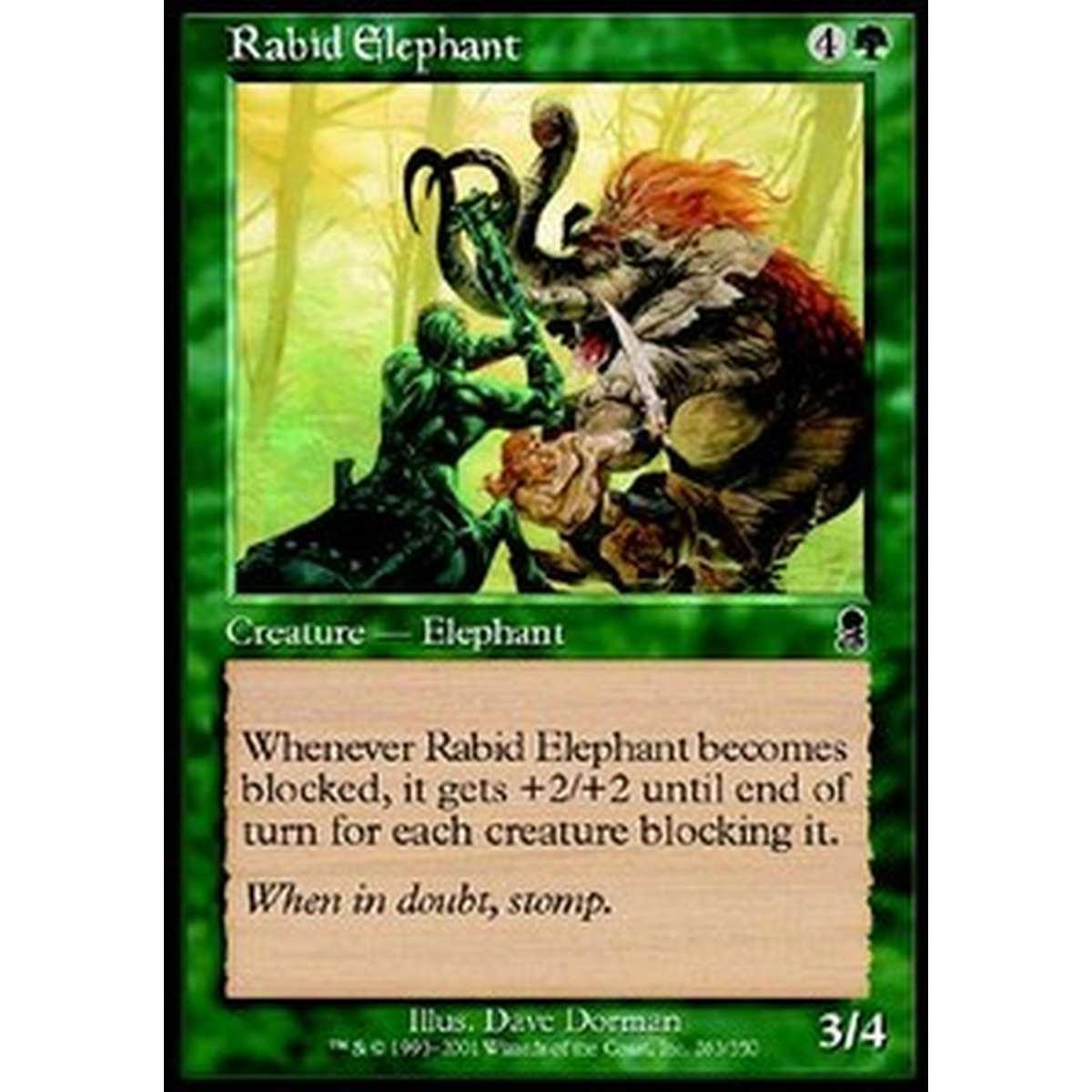 Rabid Elephant - Elefante Imbizzarrito - [ODY] [EX] [Foil]