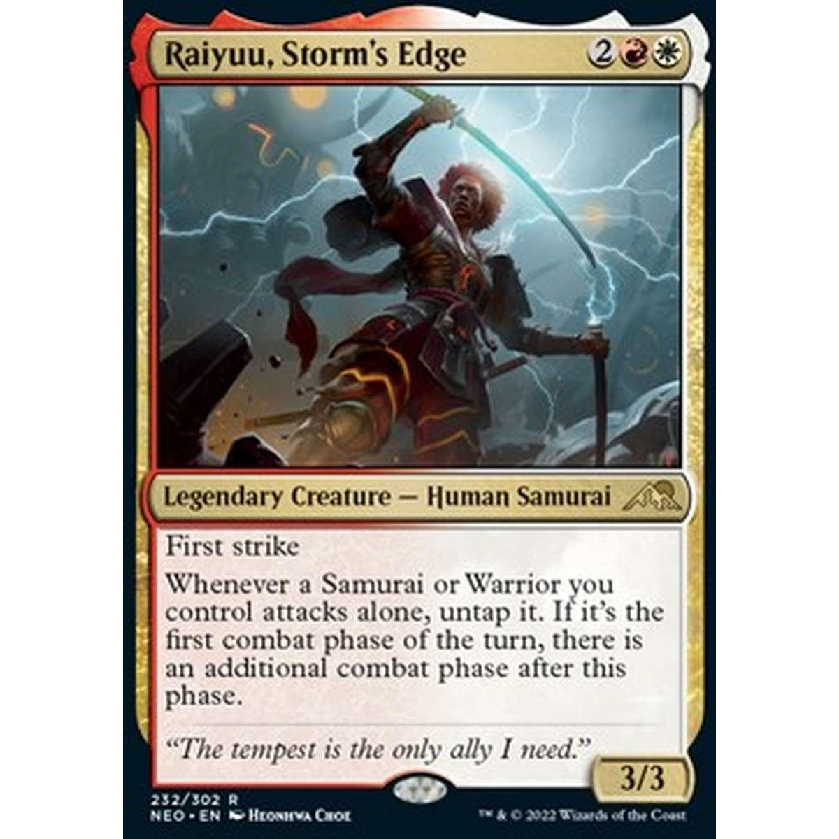 Raiyuu, Storm's Edge - Raiyuu, Lama della Tempesta - [NEO] [NM] [Foil]