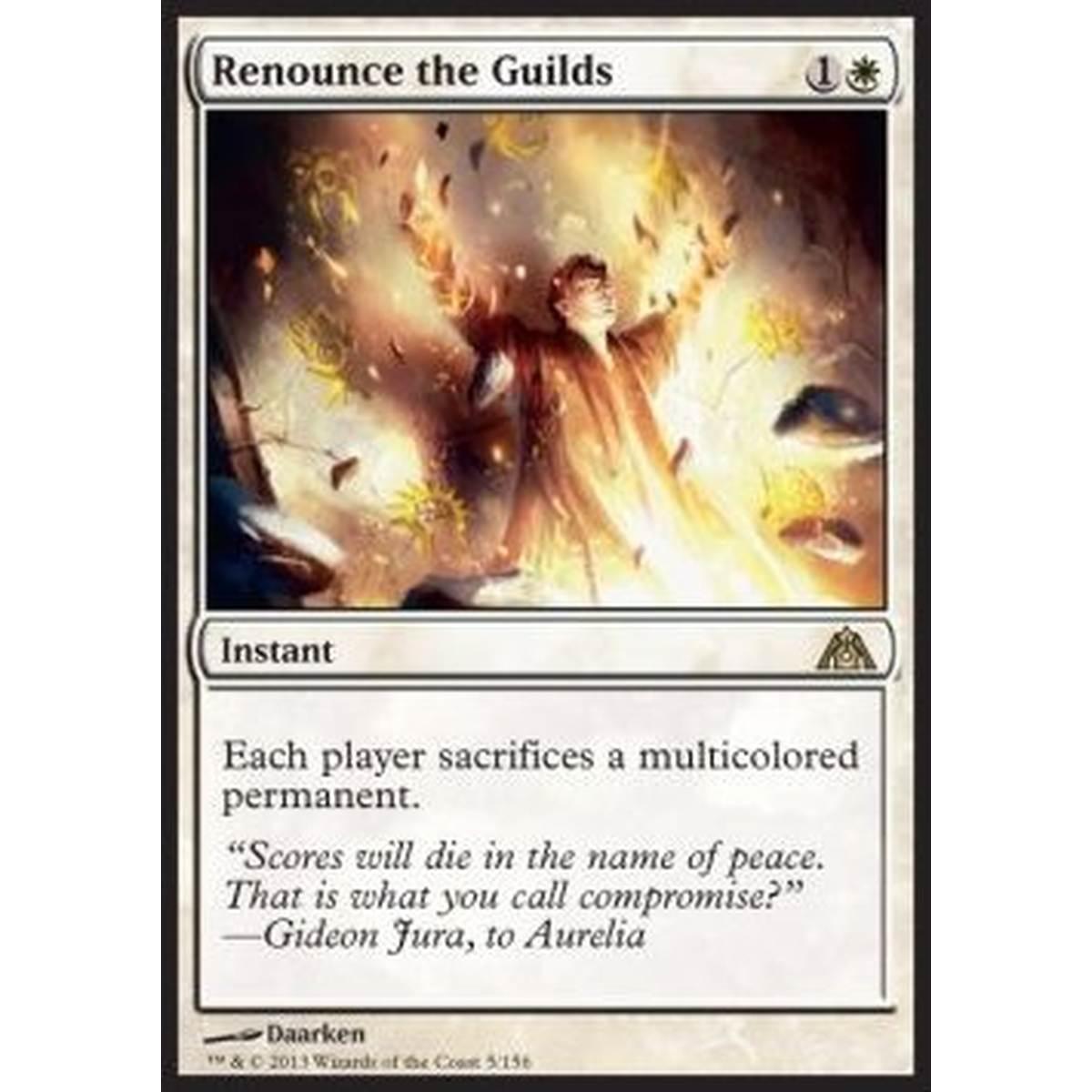 Renounce the Guilds - Rinunciare alle Gilde - [DGM] [NM] [Foil]
