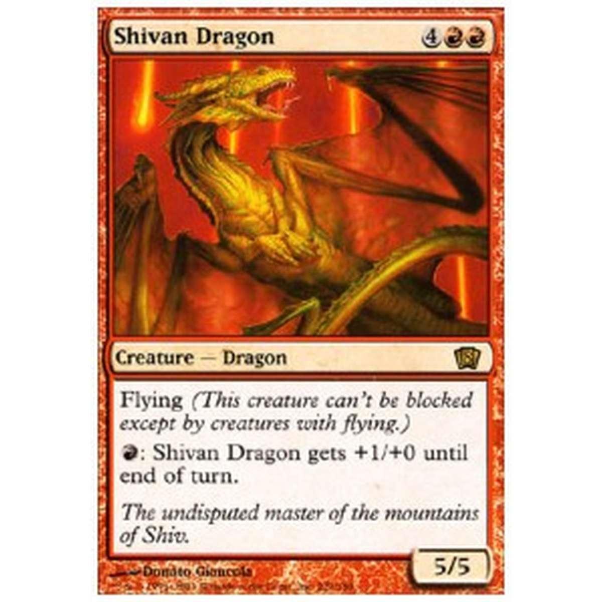 Shivan Dragon - Shivan Dragon - [8ED] [EX]