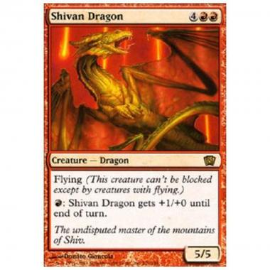 Shivan Dragon - Shivan Dragon - [8ED] [EX]