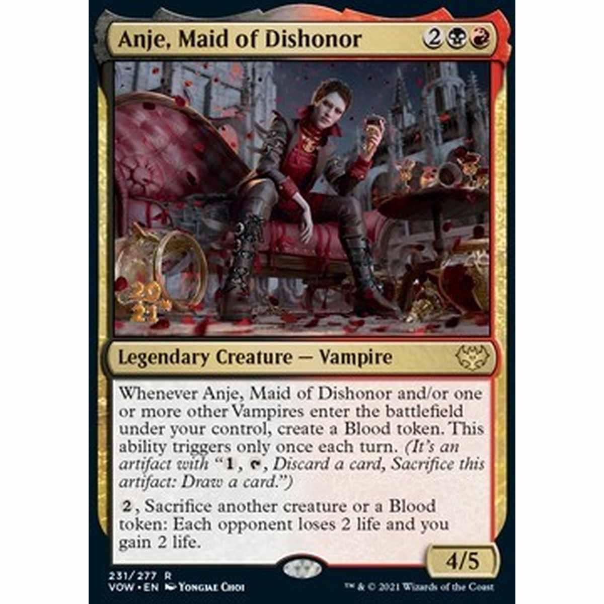 Anje, Maid of Dishonor (V.1) - Anje, Damigella di Disonore (V.1) - [PVOW] [NM] [Foil]