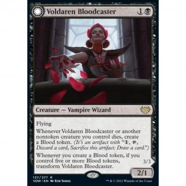 Voldaren Bloodcaster // Bloodbat Summoner - Sanguinomante Voldaren // Evocatrice di Sanguinistrelli - [VOW] [NM] [Foil]