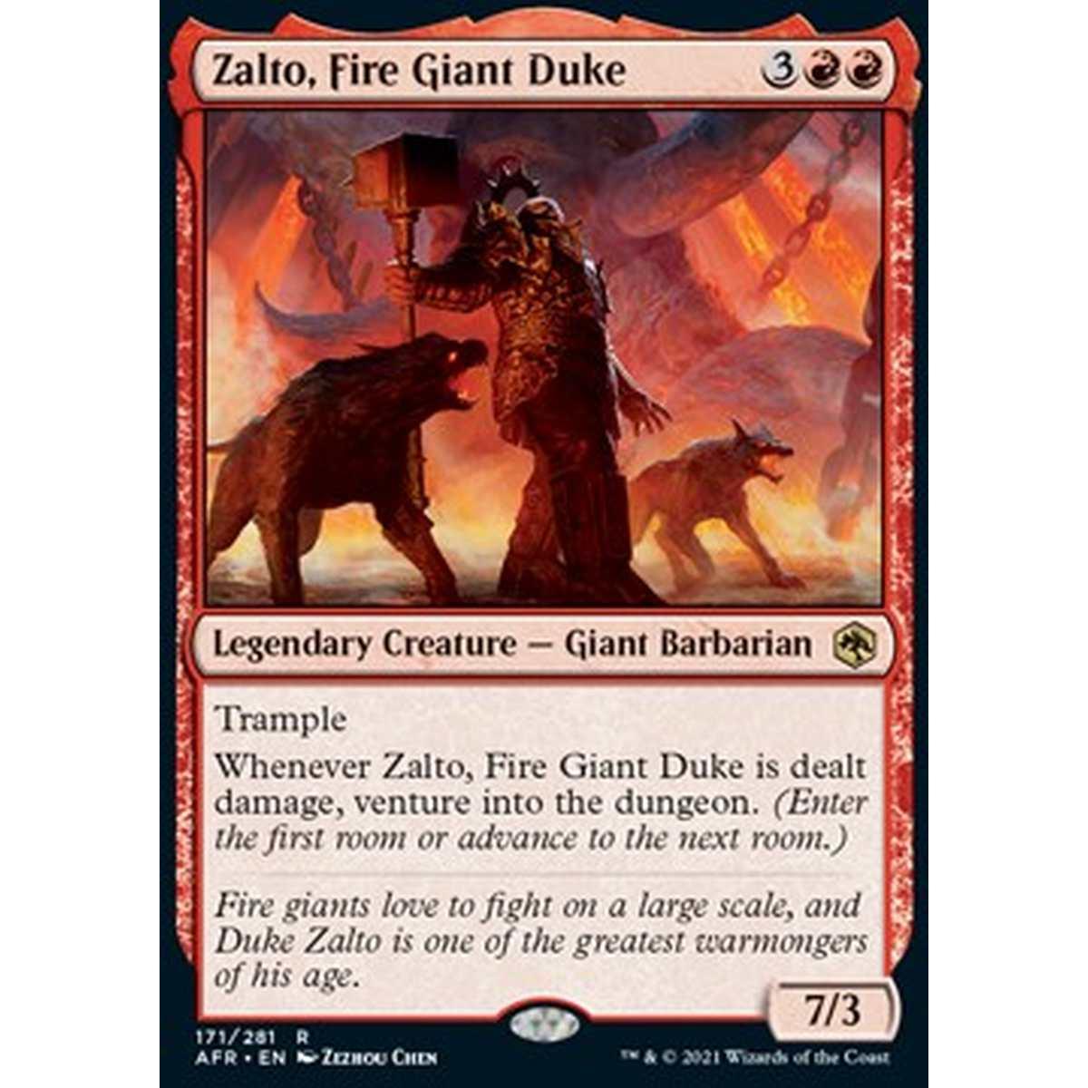 Zalto, Fire Giant Duke - Zalto, Duca dei Giganti del Fuoco - [AFR] [NM] [Foil]
