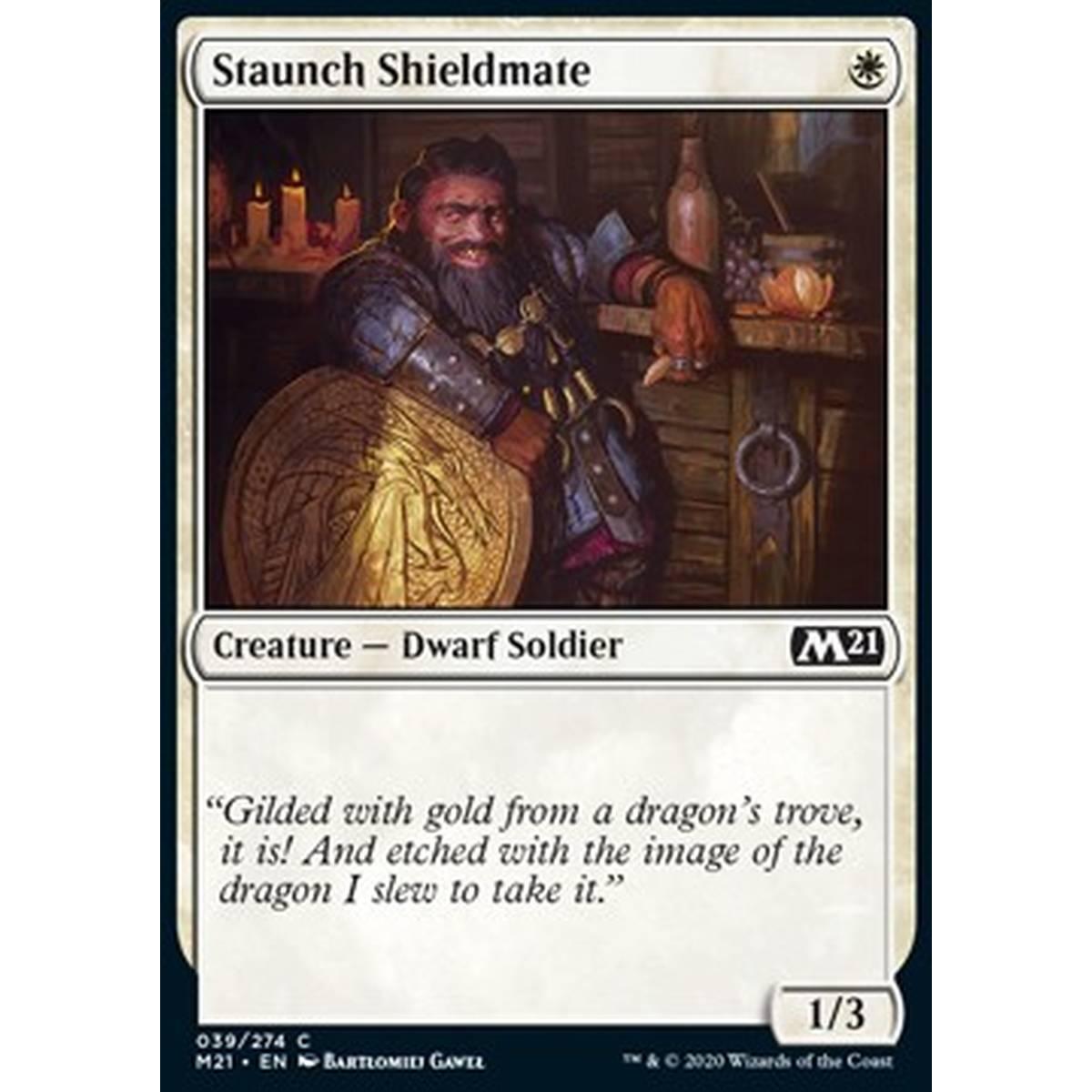 Staunch Shieldmate - Scutifero Leale - [M21] [NM]