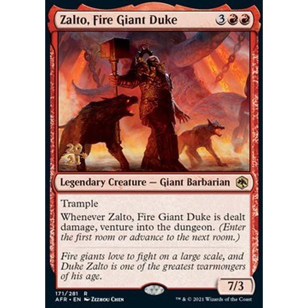 Zalto, Fire Giant Duke (V.1) - Zalto, Duca dei Giganti del Fuoco (V.1) - [PAFR] [NM] [Foil]