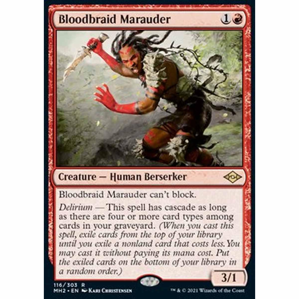 Bloodbraid Marauder - Bloodbraid Marauder - [MH2] [NM] [Foil]