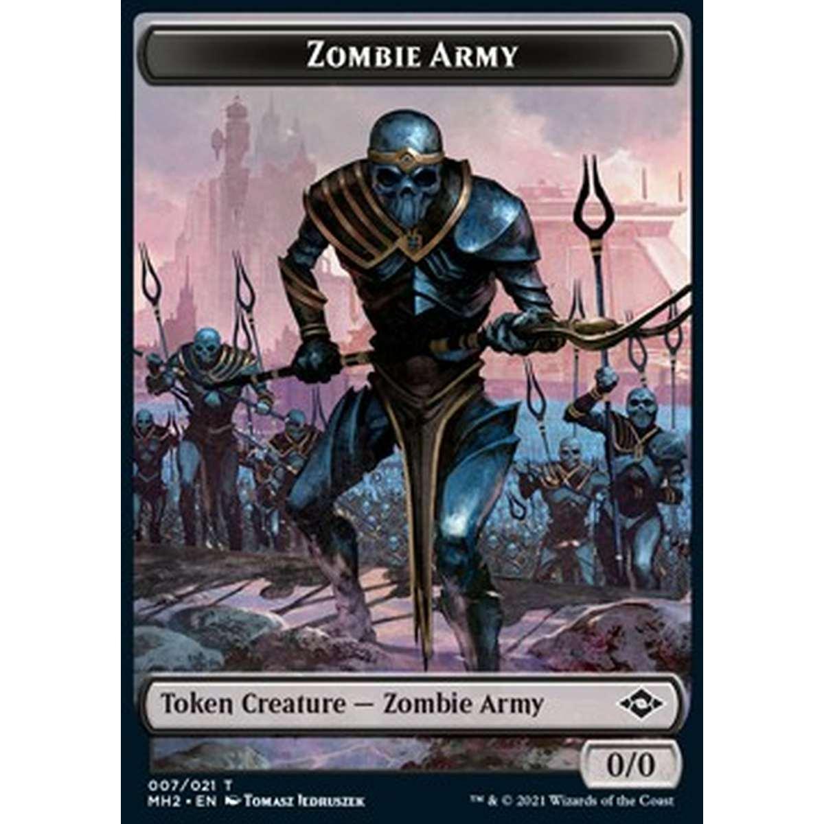 Zombie Army Token (B 0/0) // Clue Token (V.2) - Zombie Army Token (B 0/0) // Clue Token (V.2) - [XMH2] [NM] [Foil]