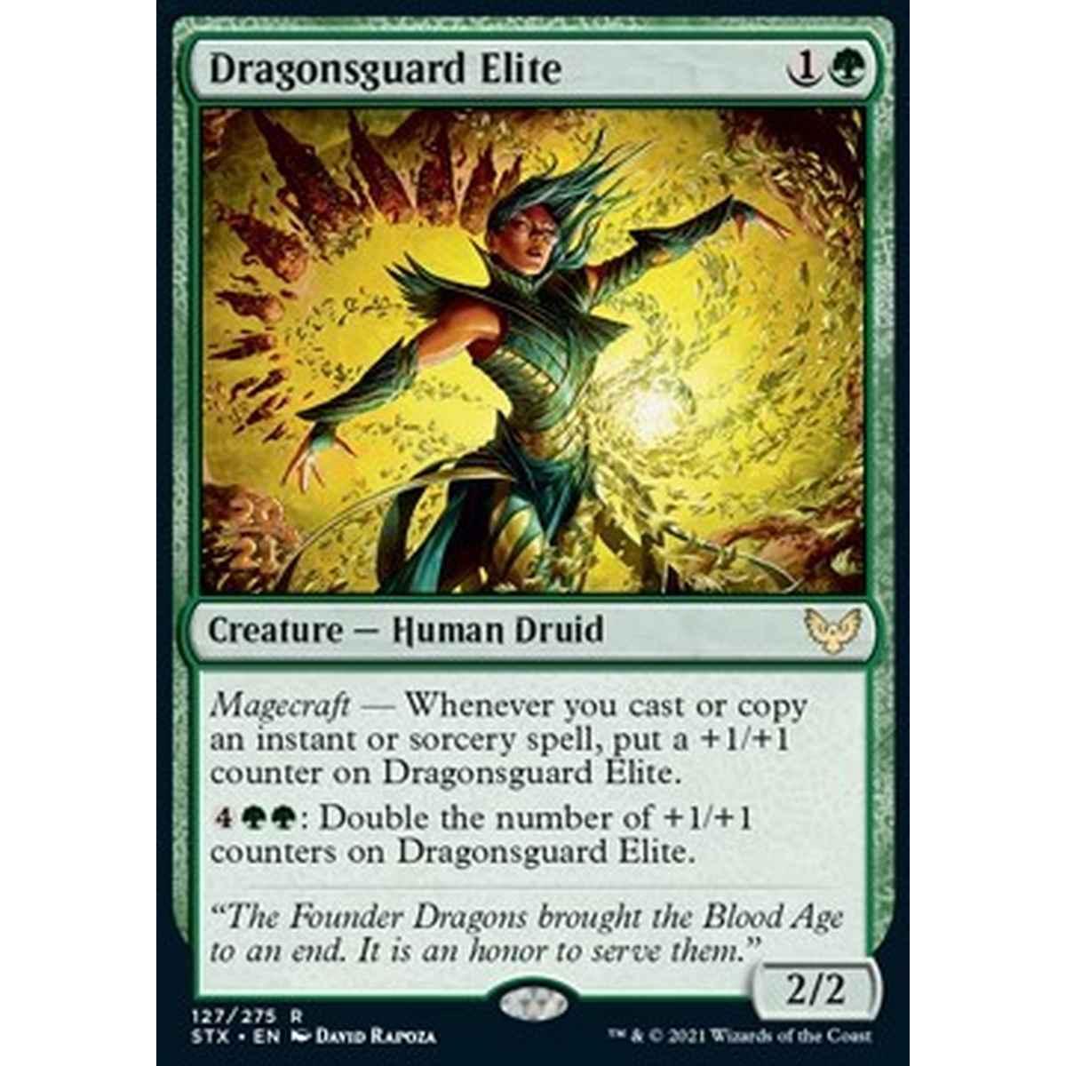 Dragonsguard Elite (V.1) - Guardiana dei Draghi d'lite (V.1) - [PSTX] [NM] [Foil]