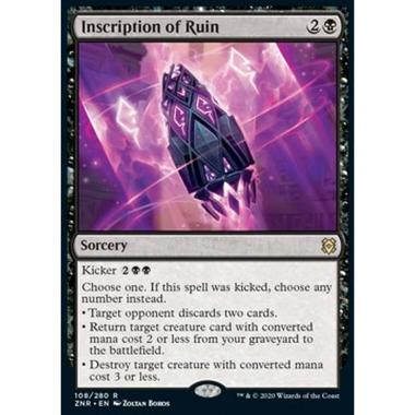 Inscription of Ruin - Inscription of Ruin - [ZNR] [NM] [Foil]