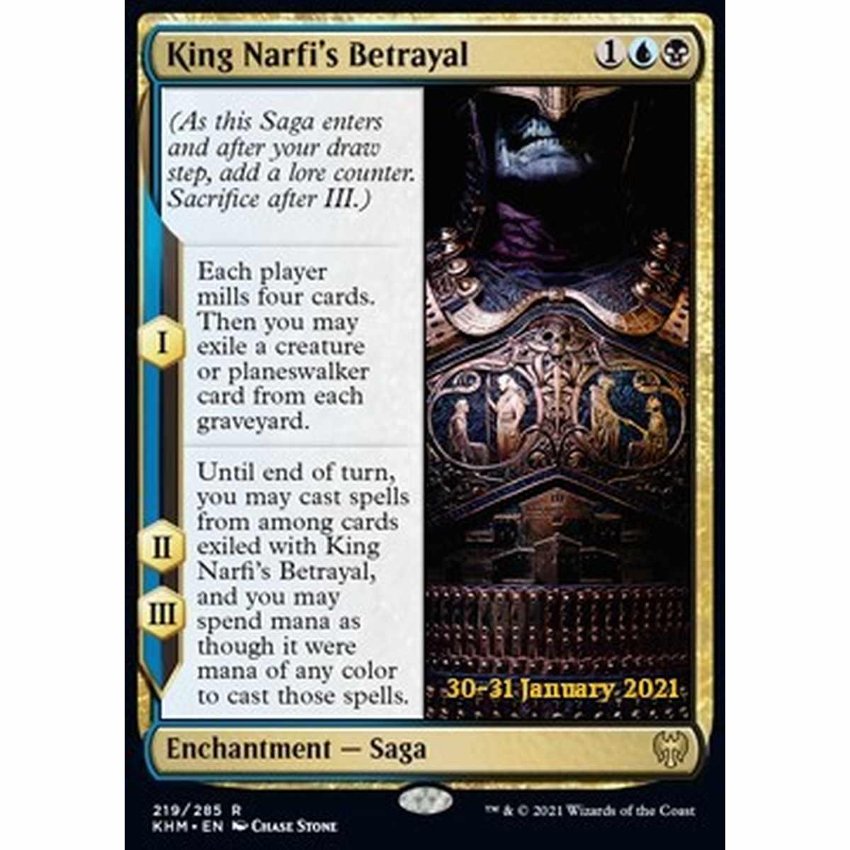 King Narfi's Betrayal (V.1) - Tradimento di Re Narfi (V.1) - [PKHM] [NM] [Foil]