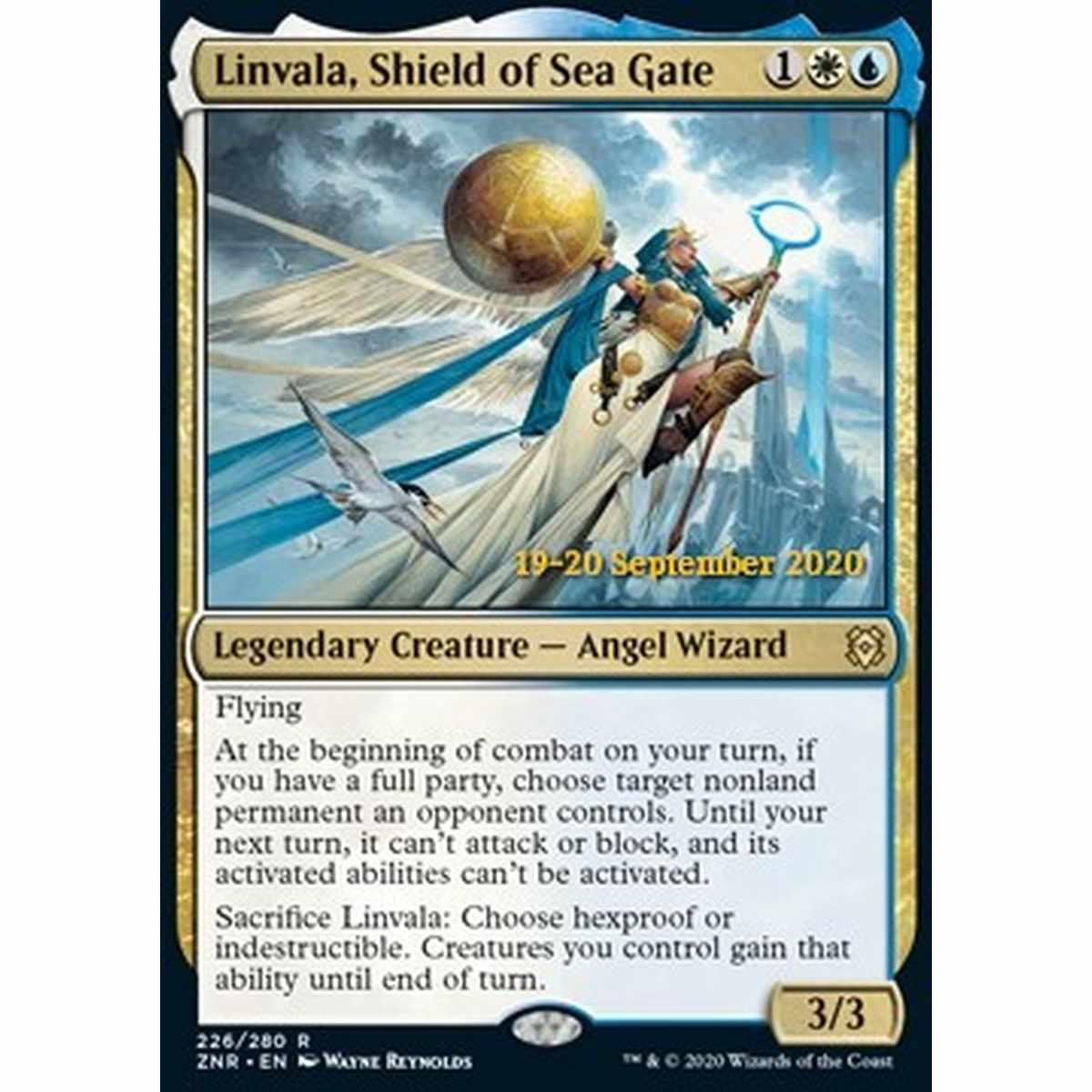Linvala, Shield of Sea Gate (V.2) - Linvala, Scudo di Portale Marino (V.2) - [PZNR] [NM] [Foil]