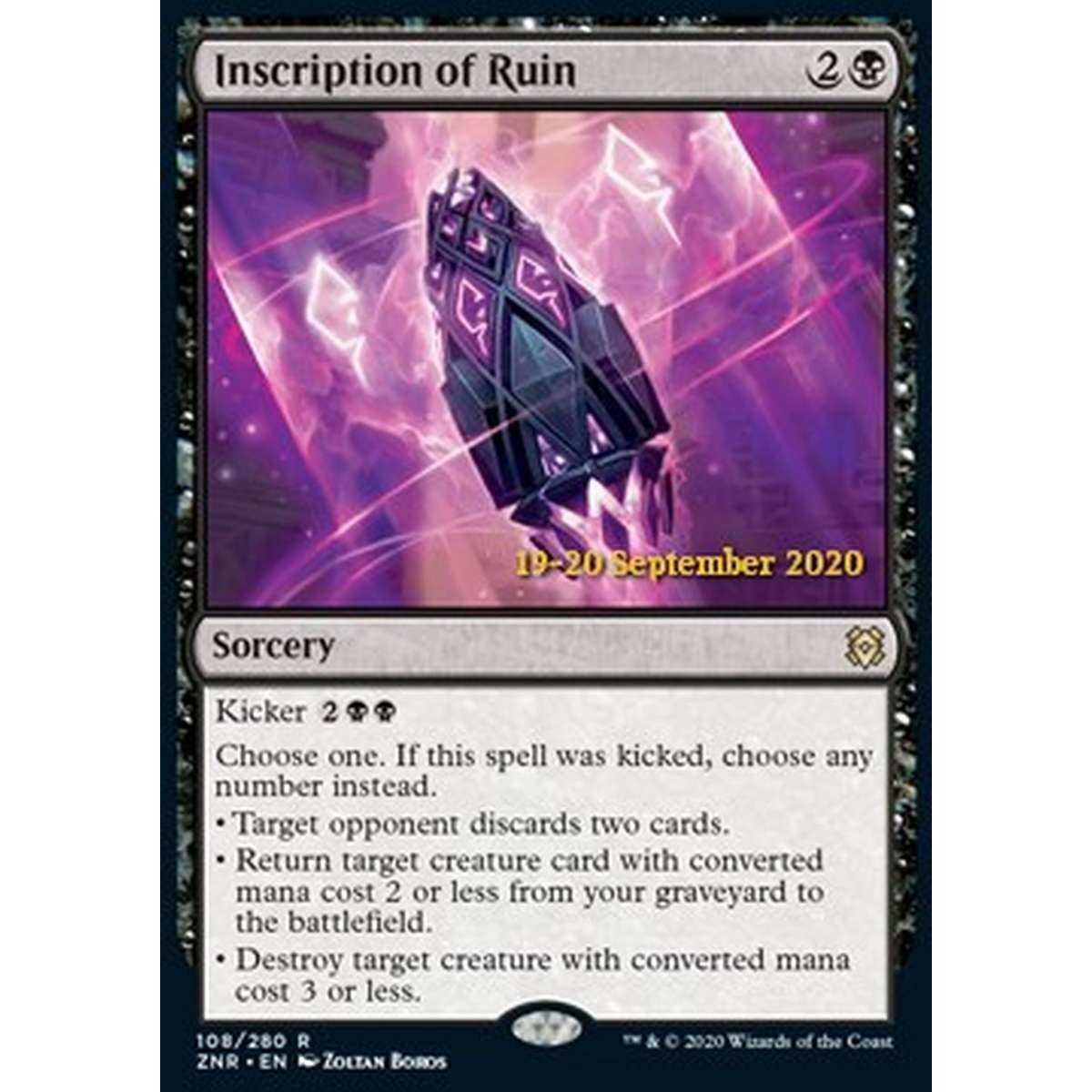 Inscription of Ruin (V.2) - Iscrizione della Rovina (V.2) - [PZNR] [NM] [Foil]