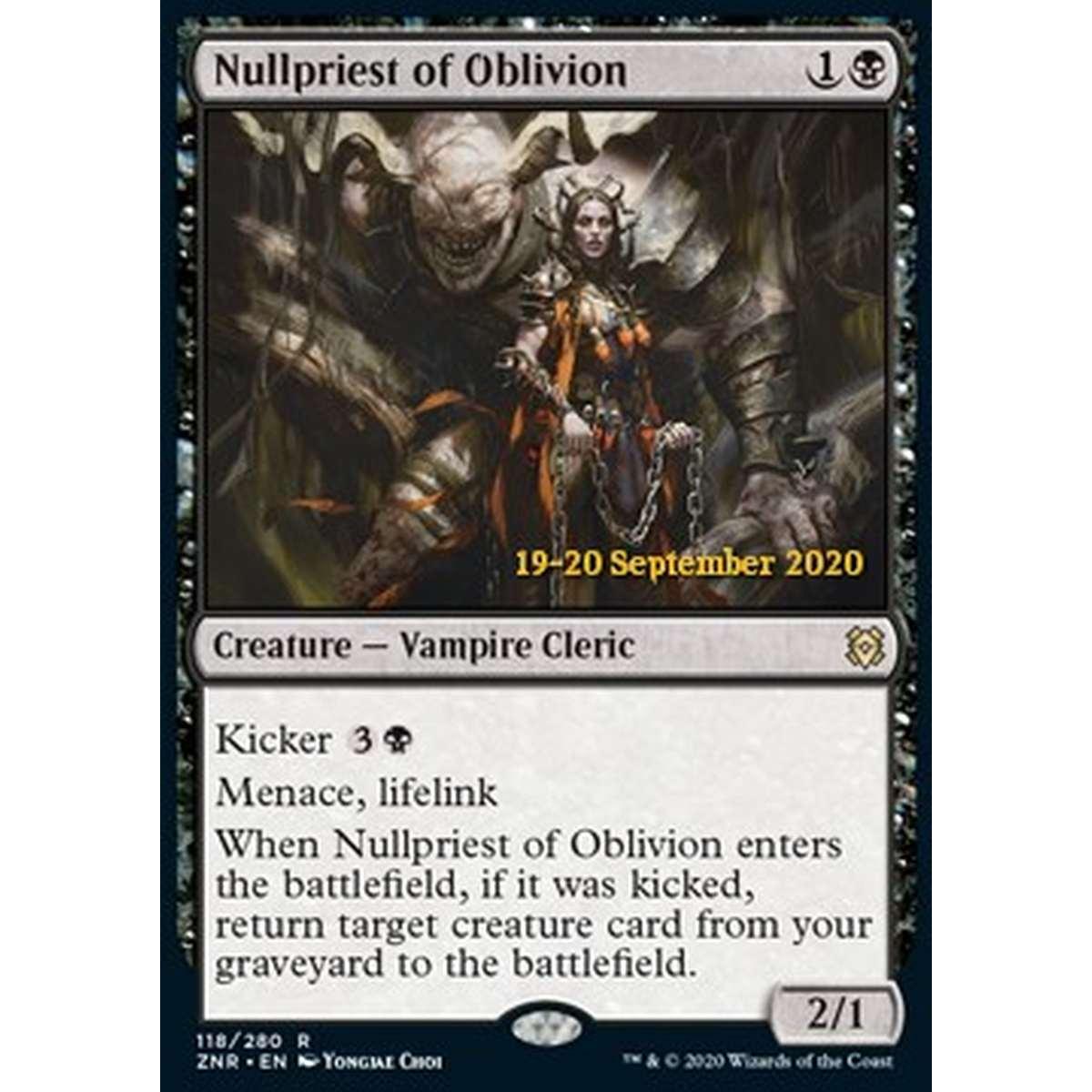 Nullpriest of Oblivion (V.2) - Sacerdotessa dei Nulli dell'Oblio (V.2) - [PZNR] [NM] [Foil]