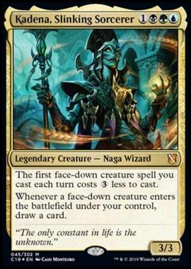 Kadena, Slinking Sorcerer (V.1) - Kadena, Fattucchiera Furtiva (V.1) - [C19] [NM] [Foil]