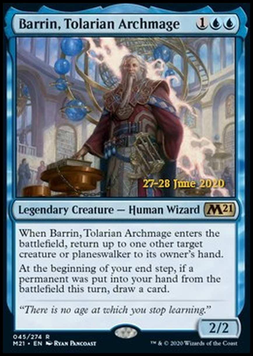 Barrin, Tolarian Archmage (V.2) - Barrin, Arcimago di Tolaria (V.2) - [PM21] [NM] [Foil]