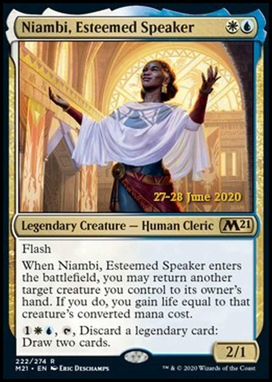 Niambi, Esteemed Speaker (V.2) - Niambi, Oratrice Rinomata (V.2) - [PM21] [NM] [Foil]