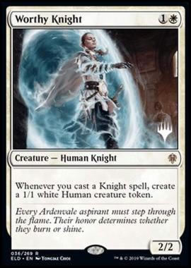 Worthy Knight (V.2) - Cavaliera Degna (V.2) - [PELD] [NM] [Foil]