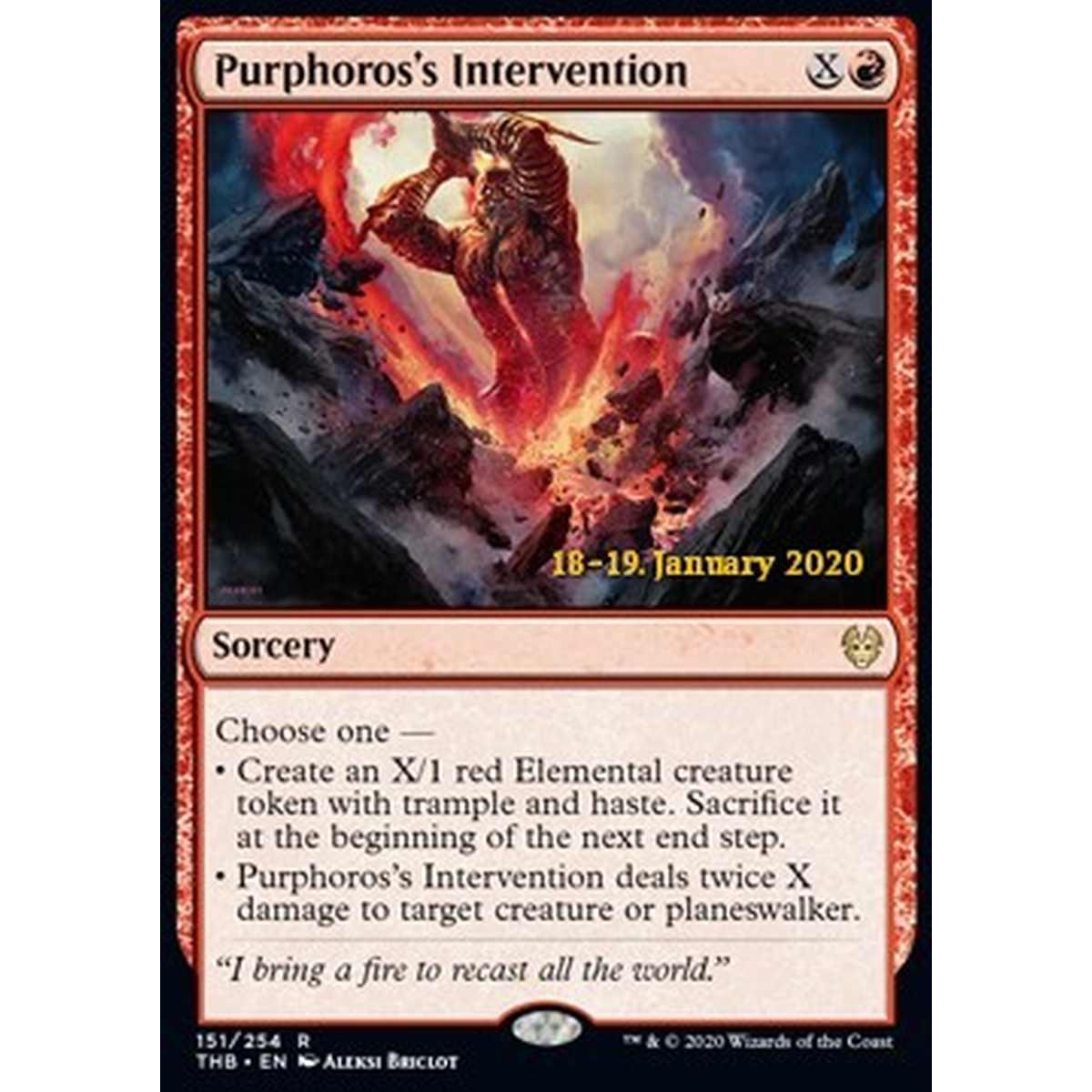 Purphoros's Intervention (V.2) - Intervento di Purforos (V.2) - [PTHB] [NM] [Foil]