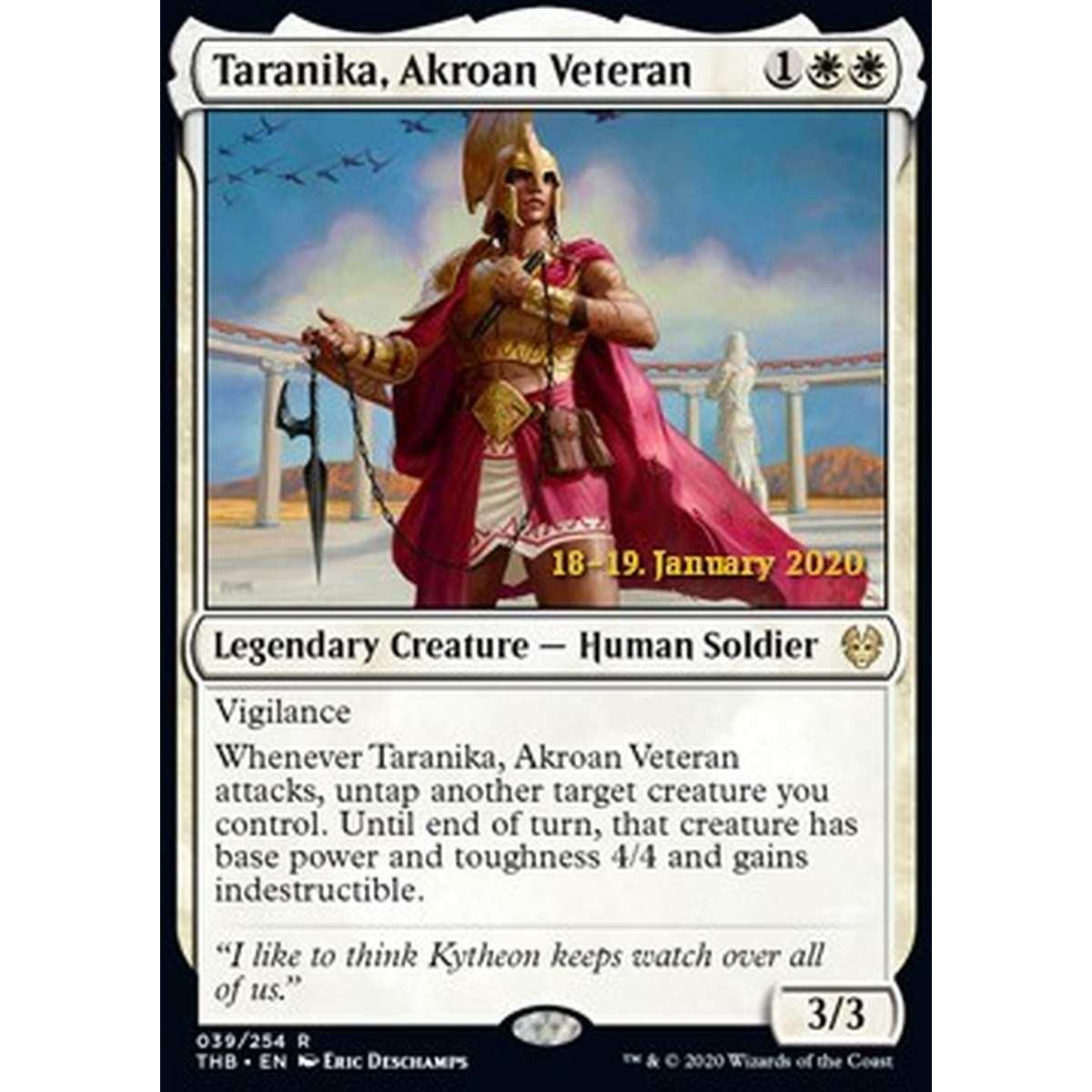 Taranika, Akroan Veteran (V.2) - Taranika, Veterana di Akros (V.2) - [PTHB] [NM] [Foil]