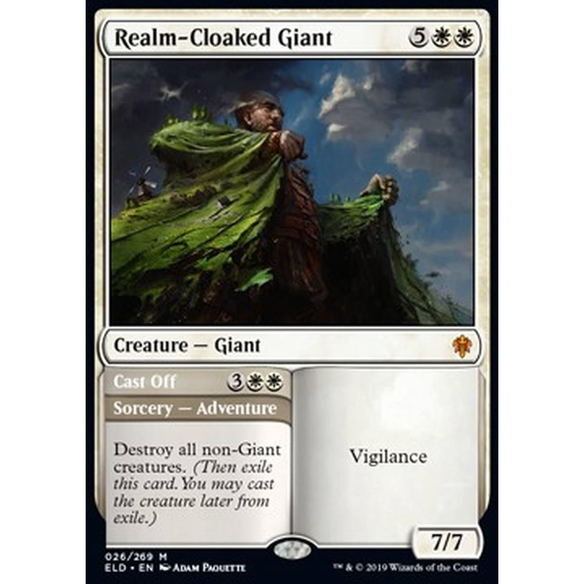 Realm-Cloaked Giant // Cast Off - Gigante del Mantoreame // Gettare Via - [ELD] [NM]