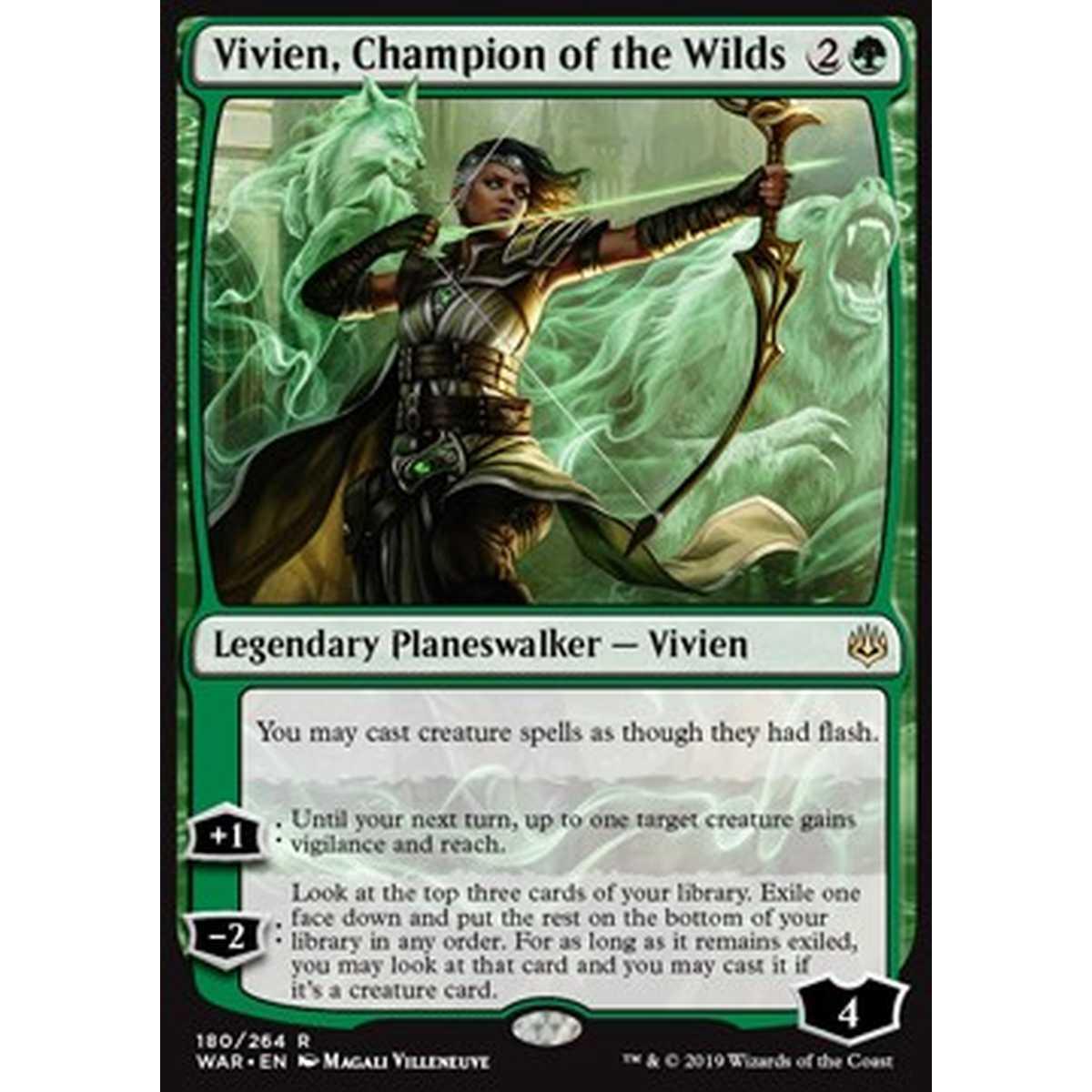 Vivien, Champion of the Wilds - Vivien, Campionessa delle Terre Selvagge - [WAR] [NM]