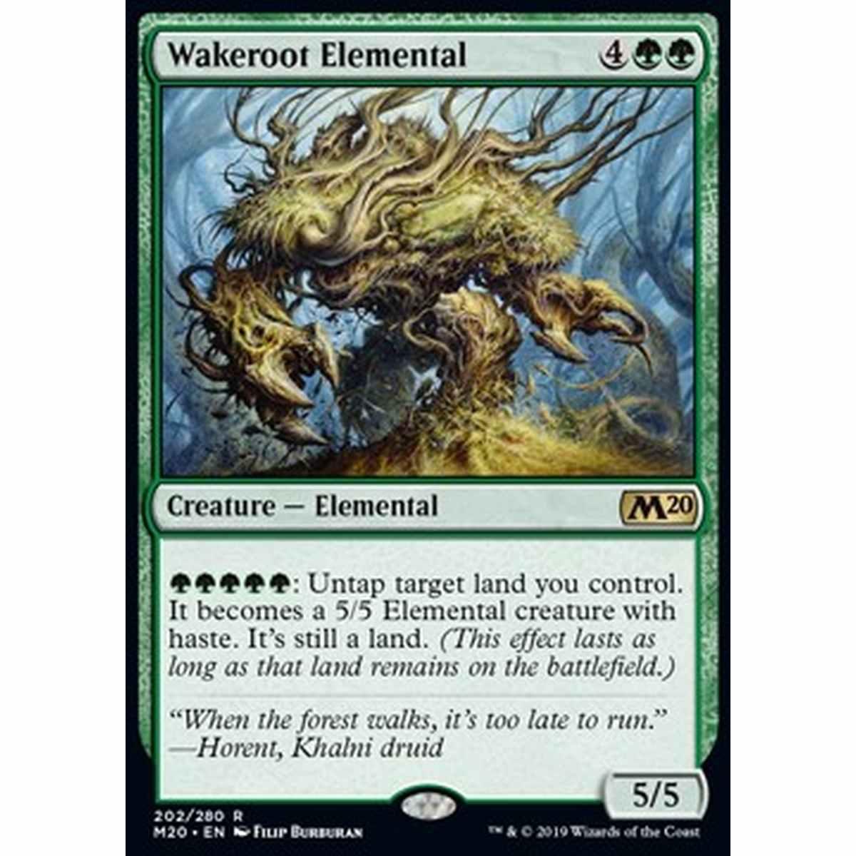 Wakeroot Elemental - Elementale Risvegliaradici - [M20] [NM] [Foil]