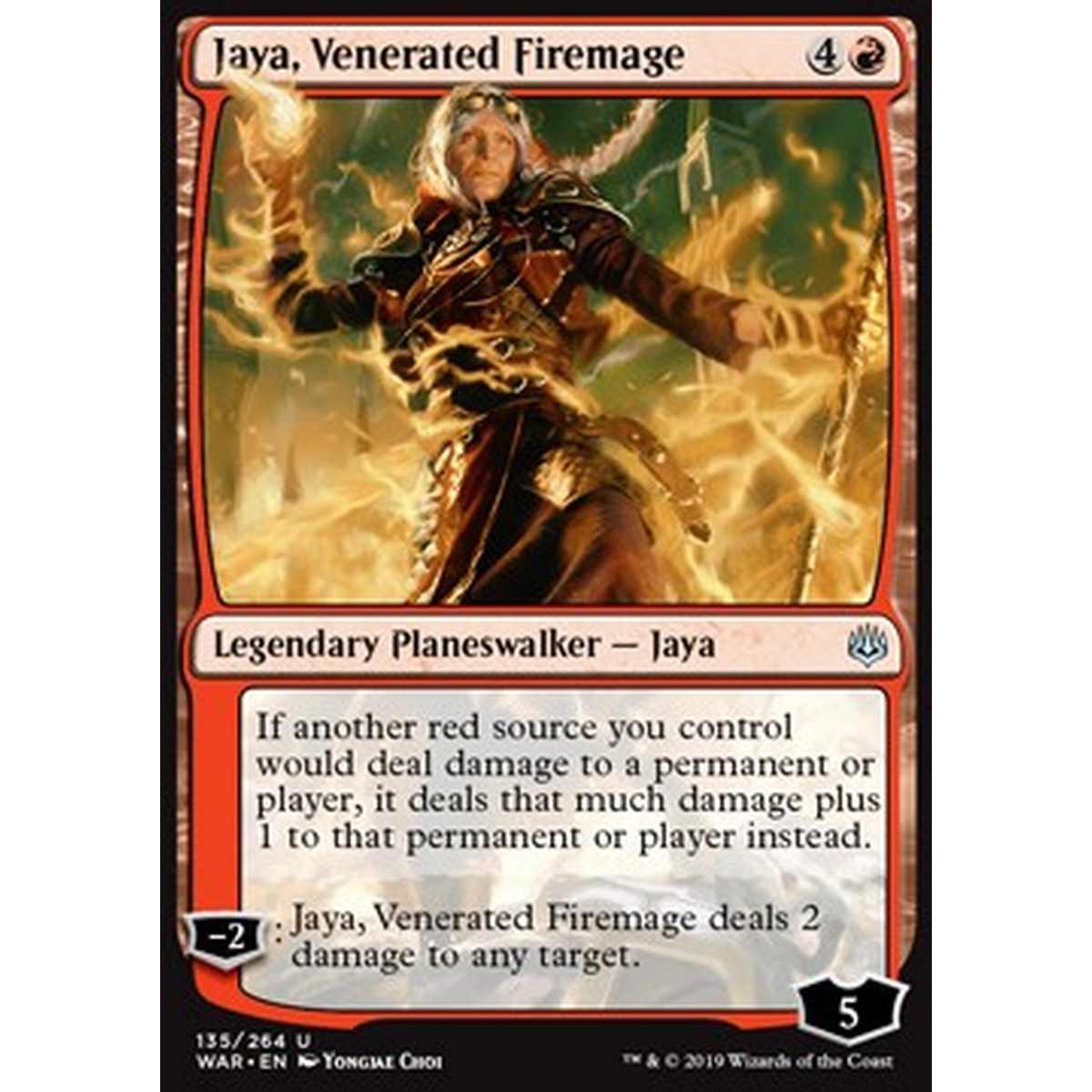 Jaya, Venerated Firemage - Jaya, Maga del Fuoco Rinomata - [WAR] [NM] [Foil]