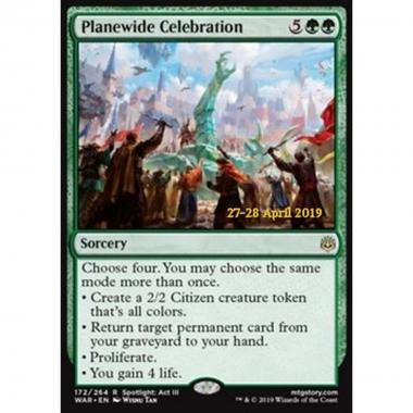 Planewide Celebration - Piano in Festa - [XWAR] [NM] [Foil]