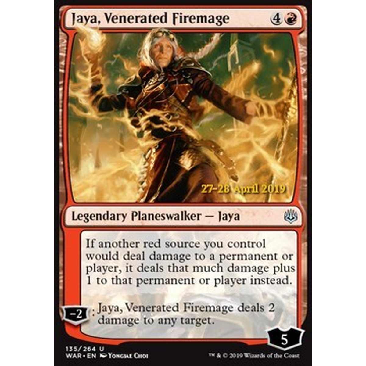 Jaya, Venerated Firemage - Jaya, Maga del Fuoco Rinomata - [XWAR] [NM] [Foil]