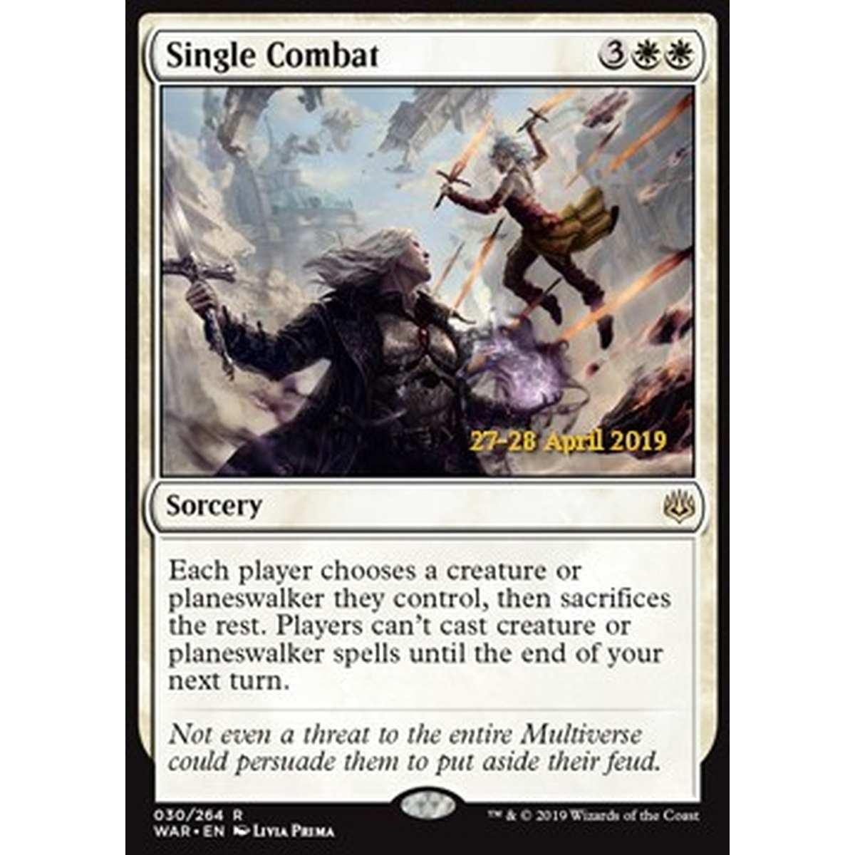 Single Combat - Singolar Tenzone - [XWAR] [NM] [Foil]