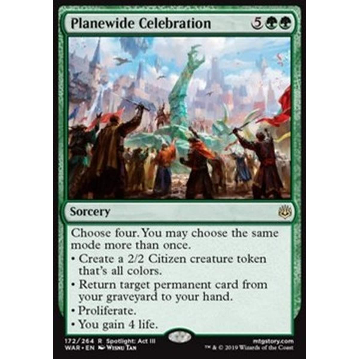 Planewide Celebration - Piano in Festa - [WAR] [NM] [Foil]