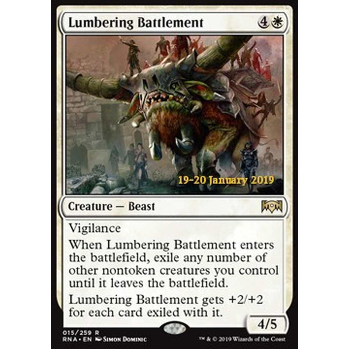 Lumbering Battlement - Bastione Arrancante - [XRNA] [NM] [Foil]