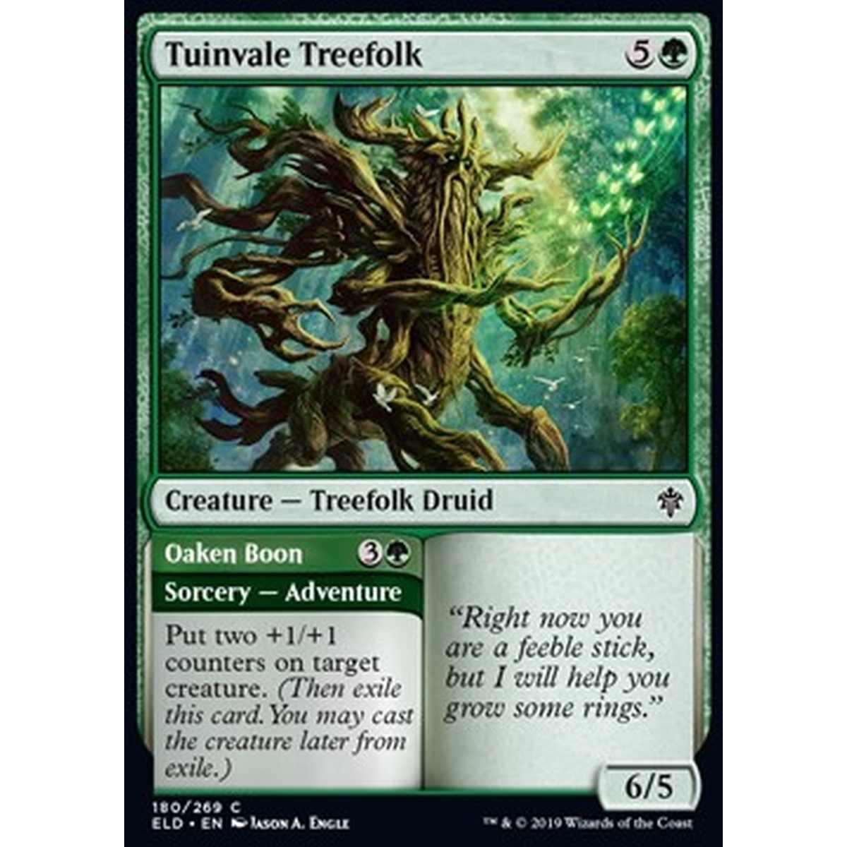 Tuinvale Treefolk // Oaken Boon - Silvantropo di Tuinvalle // Dono della Quercia - [ELD] [NM]