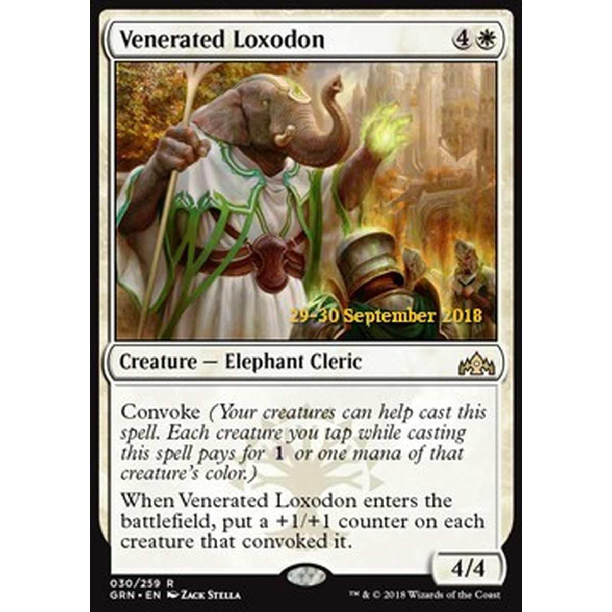 Venerated Loxodon - Lossodonte Venerato - [XGRN] [NM] [Foil]