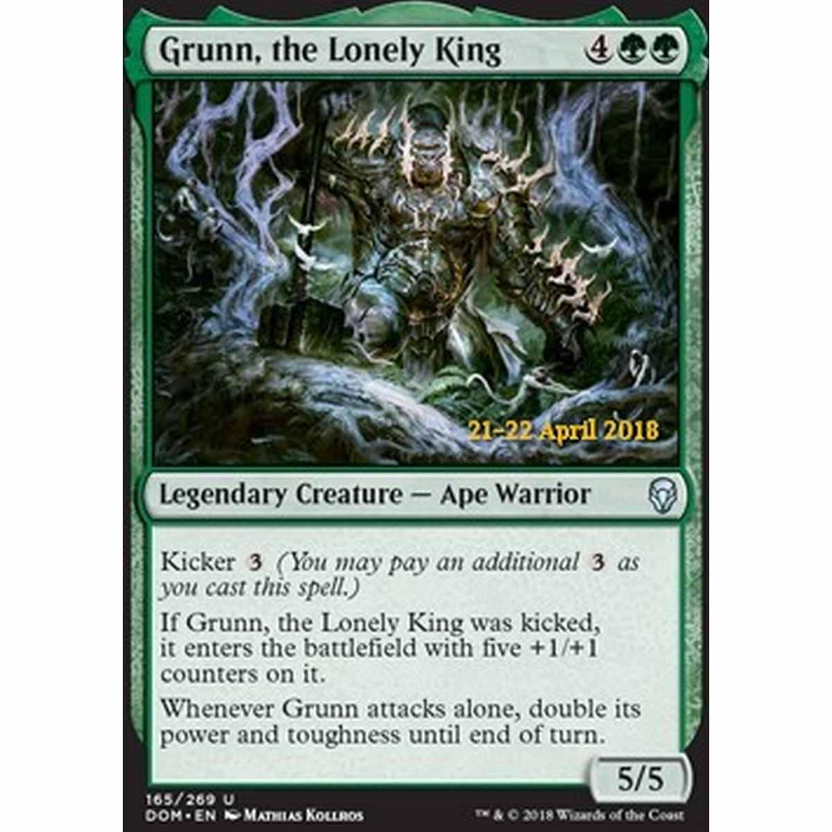 Grunn, the Lonely King - Grunn, il Re Solitario - [PDOM] [NM] [Foil]