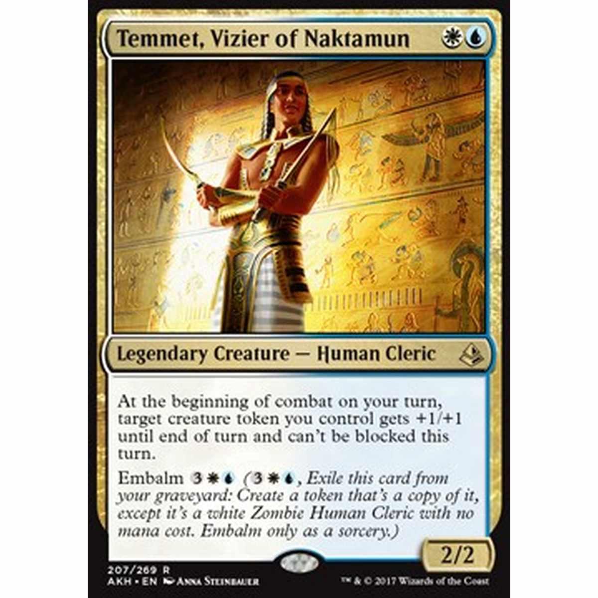 Temmet, Vizier of Naktamun - Temmet, Vizier of Naktamun - [AKH] [NM] [Foil]