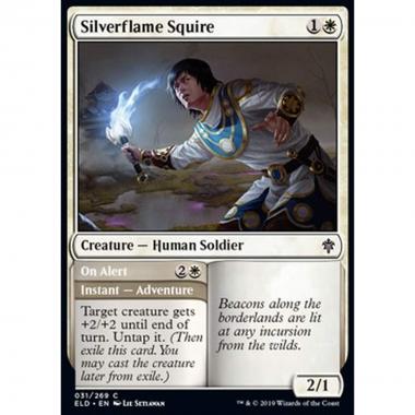 Silverflame Squire // On Alert - Scudiero della Fiammargento // In Allerta - [ELD] [NM]