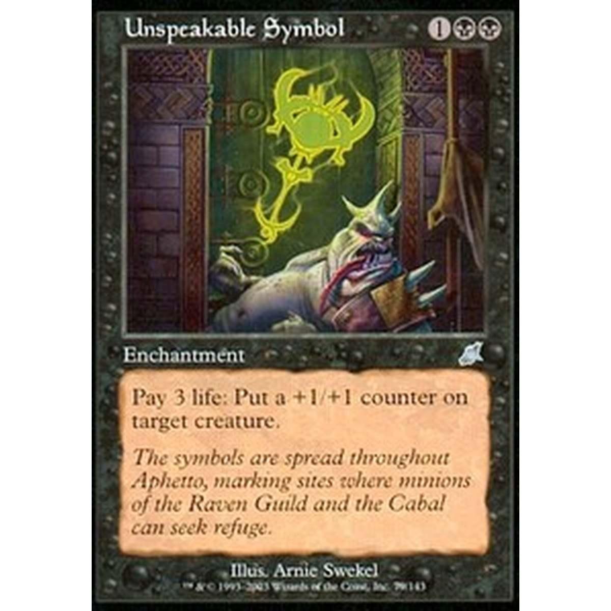 Unspeakable Symbol - Simbolo Impronunciabile - [SCG] [EX]