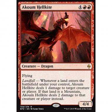 Akoum Hellkite - Nibbio Infernale di Akoum - [BFZ] [NM] [Foil]