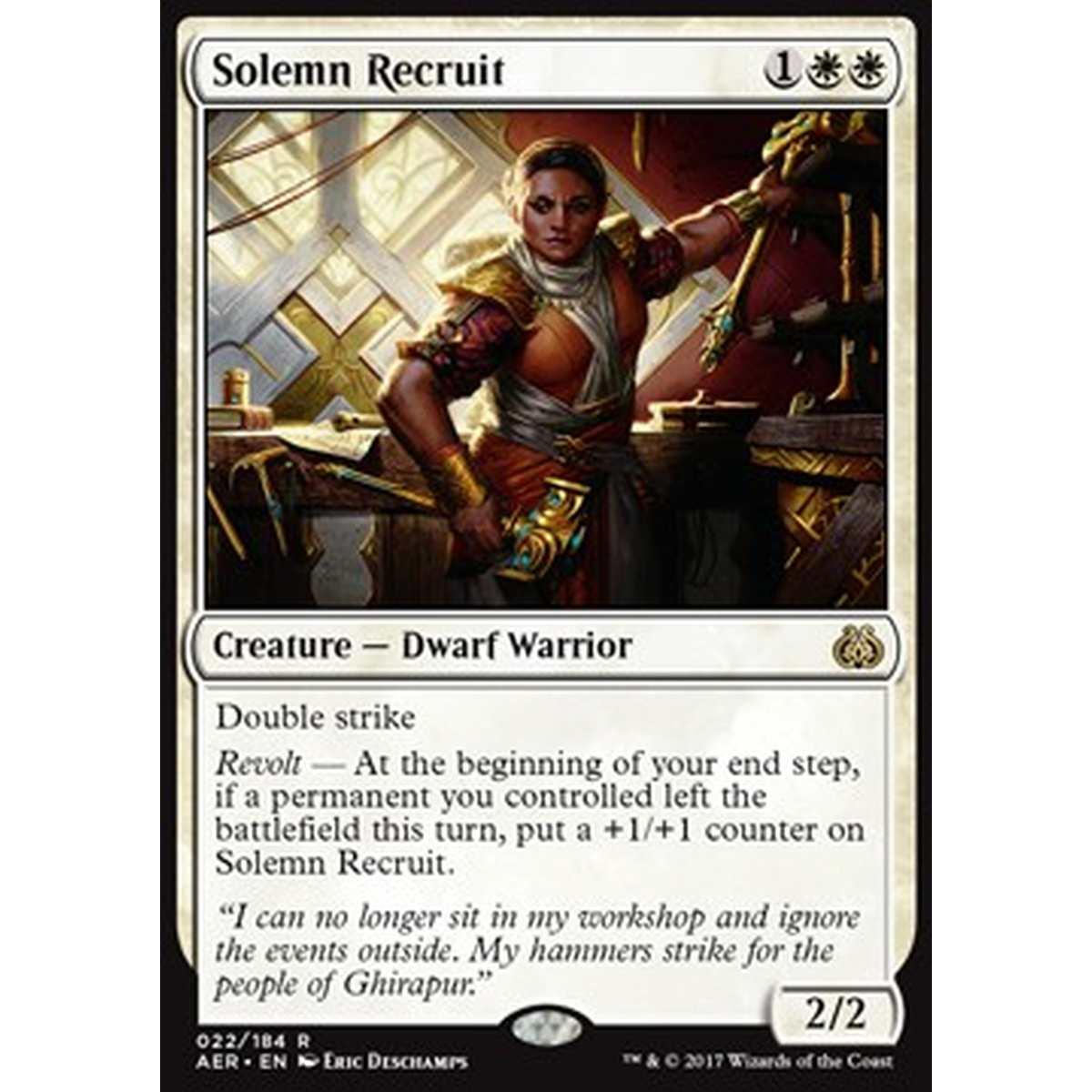 Solemn Recruit - Recluta Solenne - [AER] [NM] [Foil]