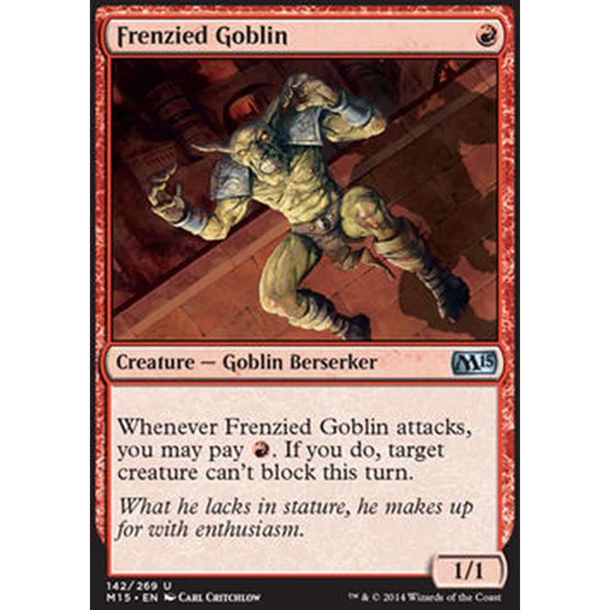 Frenzied Goblin - Goblin Delirante - [M15] [NM] [Foil]