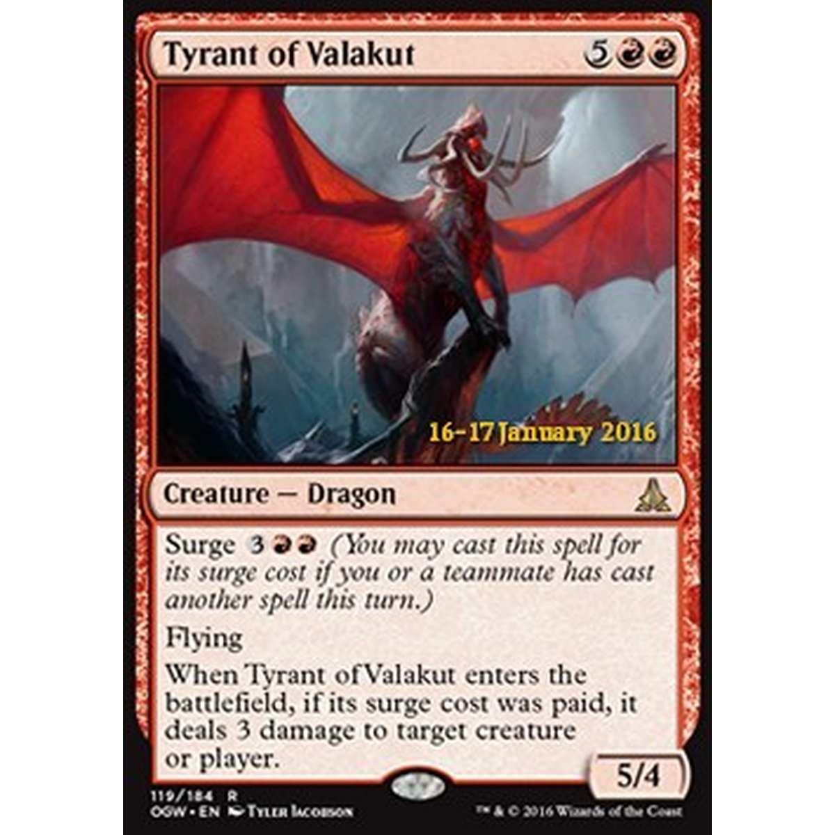 Tyrant of Valakut (V.1) - Tiranno di Valakut (V.1) - [POGW] [NM] [Foil]