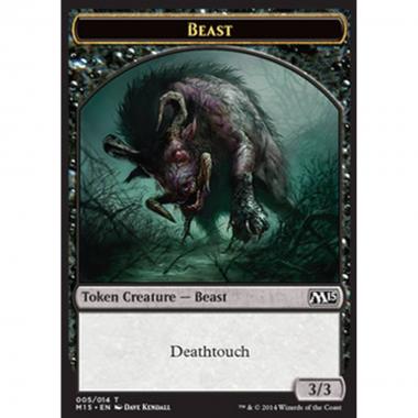 Beast Token (Black 3/3) - Beast Token (Black 3/3) - [M15] [NM]