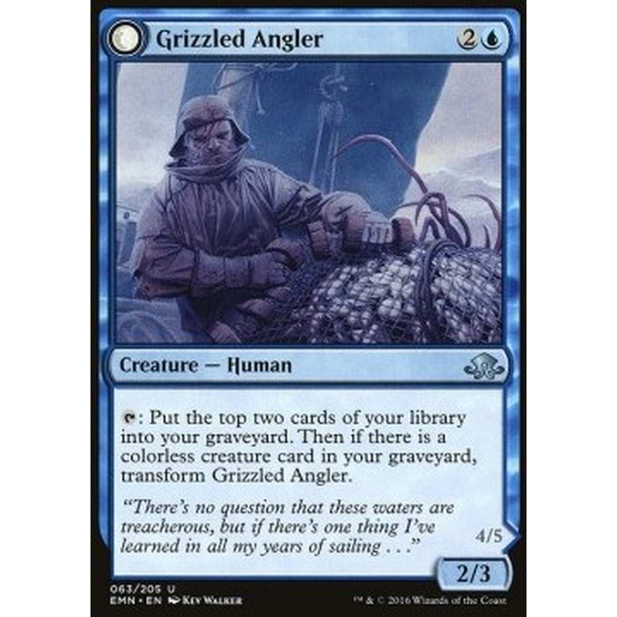 Grizzled Angler / Grisly Anglerfish - Pescatore Veterano / Rana Pescatrice Raccapricciante - [EMN] [NM] [Foil]