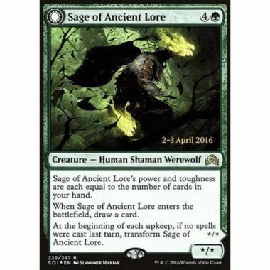 Sage of Ancient Lore / Werewolf of Ancient Hunger - Saggia delle Tradizioni Ataviche // Mannara dalla Fame Atavica - [PSOI] [NM] [Foil]